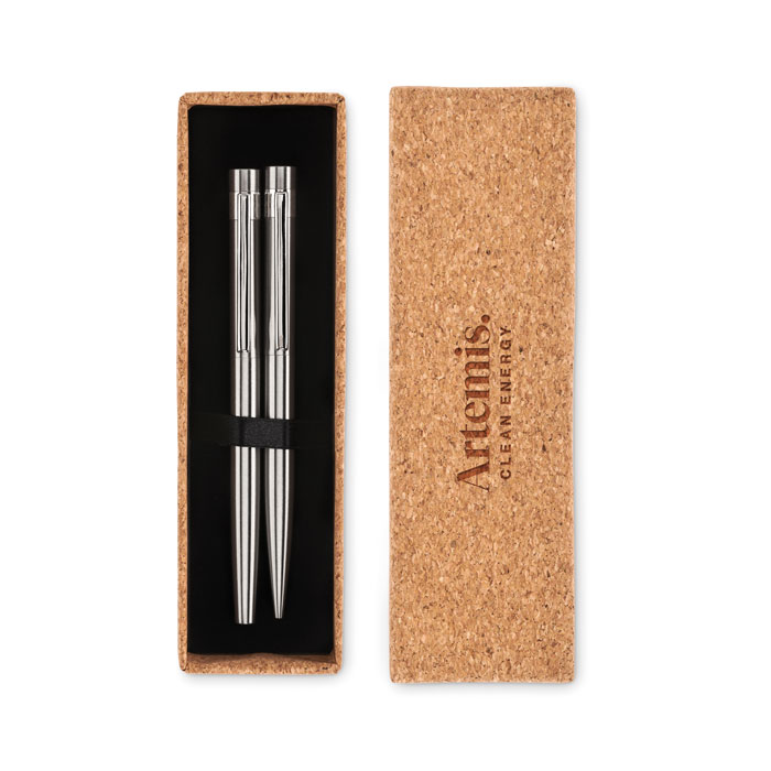 Pen set recycled stainless steel